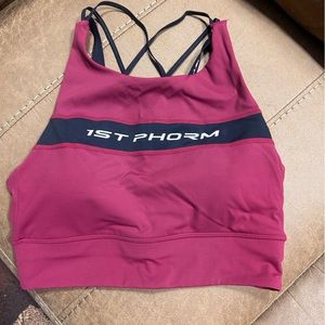 Maroon 1st phorm sports bra